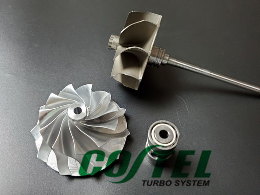Kit de reparación de ensamblaje de turbocompresor Garrett GTB2060V GTB2060V GT20R GT22R con turbina de rodamiento de bolas y rueda de palanquilla Snake + rueda de eje mejorada